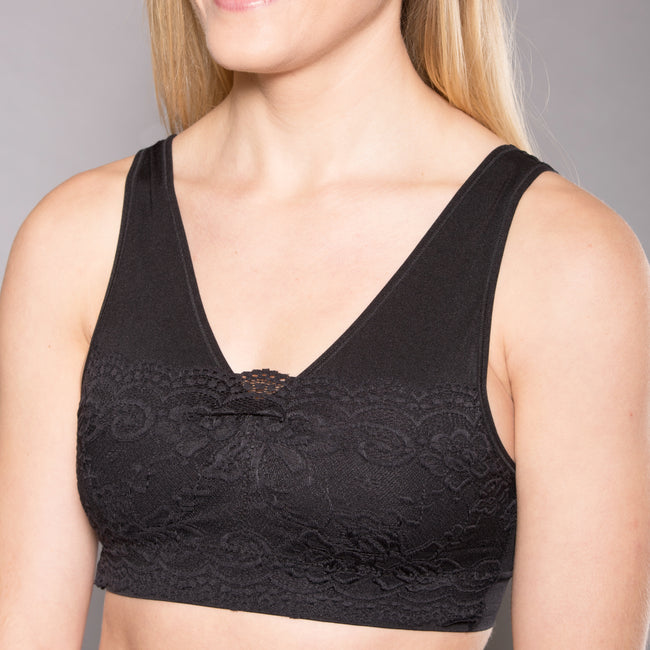 Seamless Lovely Lace Camisole Pullover Bra (3 Pack Colors) - ComfortFinds