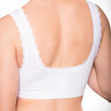 Seamless Pullover Lace Hook Front Bra - ComfortFinds