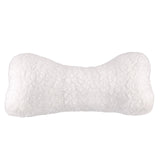 Sherpa Neck Travel Pillow Comfortable Head Neck Sleep Support Pillow - Car Plane Train Bus (Single Pack, White)