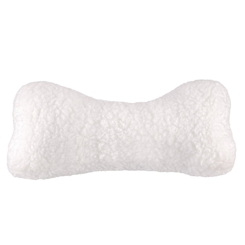 Sherpa Neck Travel Pillow Comfortable Head Neck Sleep Support Pillow - Car Plane Train Bus (Single Pack, White)