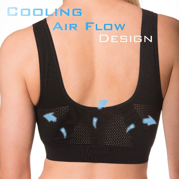 Pullover Seamless Cooling Sports Bra - ComfortFinds