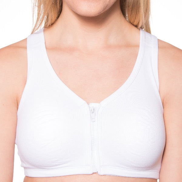 1803 Front Close Wireless Comfort Bra - White