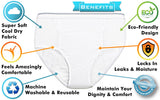 Men's Reusable Incontinence Cool Dry Adult Briefs - ComfortFinds