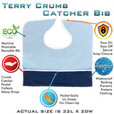 Waterproof Terry Bib Crumb Catcher - ComfortFinds