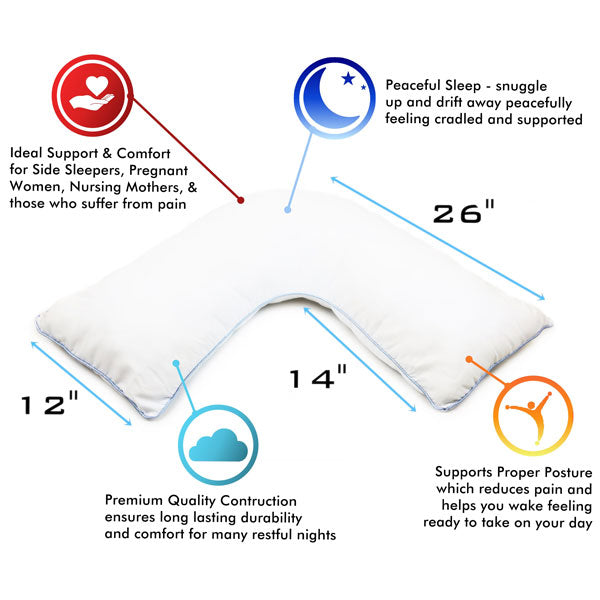 L Shaped Snuggle Sleep Pillow