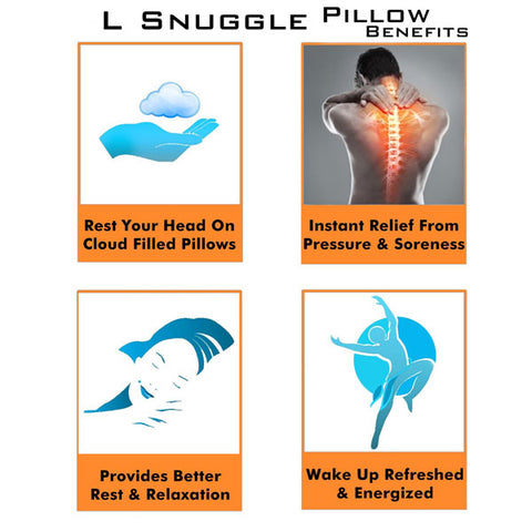 L Shaped Snuggle Sleep Pillow