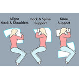 L Shaped Snuggle Sleep Pillow