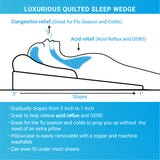Sleep Bed Wedge Cushion-Great for Acid Reflux, Congestion, Flu! - ComfortFinds